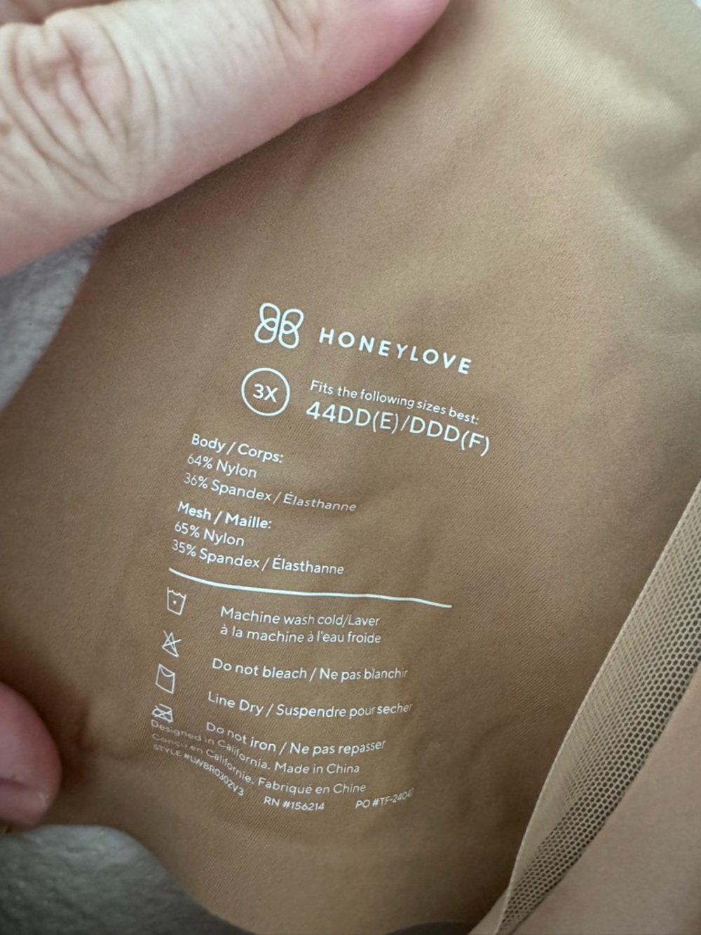 Honeylove crossover bra 3X - Picture 2 of 3